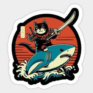 Samurai Surfer Sticker